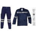 Fire retardant and antistatic work suit