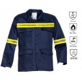 Fire retardant and antistatic work jacket